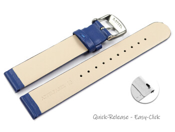 Bracelet montre dégagement rapide végan en fibre de pomme bleu 12mm 14mm 16mm 18mm 20mm 22mm