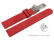 Bracelet montre dégagement rapide boucle déployante VEGAN en liège rouge 12mm 14mm 16mm 18mm 20mm 22mm
