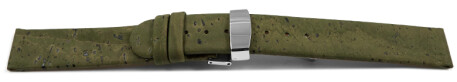 Bracelet montre dégagement rapide boucle déployante VEGAN en liège Avocat 12mm 14mm 16mm 18mm 20mm 22mm