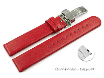 Bracelet montre dégagement rapide boucle déployante végan en fibre de pomme rouge 12mm 14mm 16mm 18mm 20mm 22mm