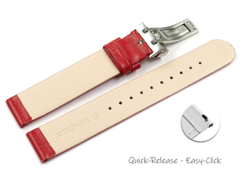 Bracelet montre dégagement rapide boucle déployante végan en fibre de pomme rouge 12mm 14mm 16mm 18mm 20mm 22mm