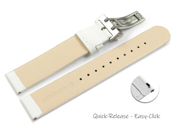 Bracelet montre dégagement rapide boucle déployante végan en fibre de pomme blanc 12mm 14mm 16mm 18mm 20mm 22mm