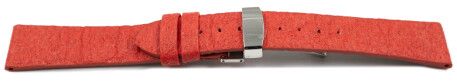 Bracelet montre dégagement rapide boucle déployante Végan ananas rouge 14mm 16mm 18mm 20mm 22mm