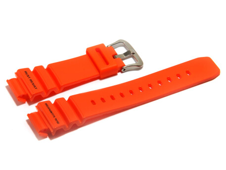 Bracelet de montre Casio pour G-9100, G-9100R-4, résine, orange
