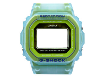 Boîtier de montre Casio Résine bleu clair pour DW-5600LS-2