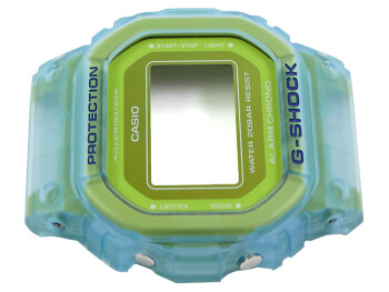 Boîtier de montre Casio Résine bleu clair pour DW-5600LS-2