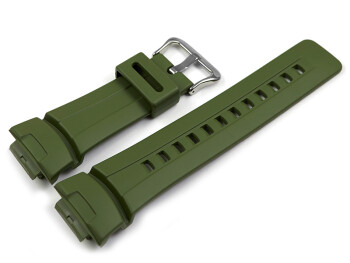 Bracelet de rechange dorigine Casio résine vert militaire G-100CU-3A