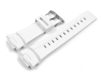 Bracelet de rechange dorigine Casio résine blanche G-100CU-7A