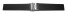 Bracelet montre à dégagement rapide à déployante silicone plat noir 18mm 20mm 22mm
