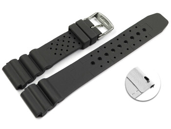 Bracelet montre à dégagement rapide en Silicone pour les montres de plongées gris 18mm 20mm 22mm 24mm