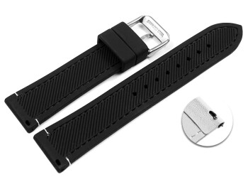 Bracelet montre à dégagement rapide noir...