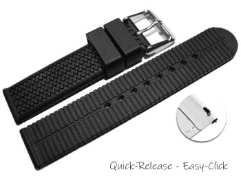 Bracelet montre à dégagement rapide silicone Modèle Pneu 18mm 20mm 22mm