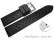 Bracelet montre à dégagement rapide  sport à boucle ardillon silicone noir Modèle Damier 18mm 20mm 22mm 24mm