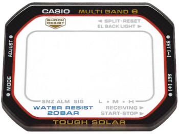 Verre de montre Casio verre minéral de rechange pour GW-M5610-1