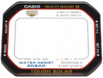 Verre de montre Casio verre minéral de rechange pour GW-M5610-1