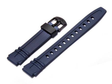 Bracelet de montre Casio pour HDD-600C, résine, bleue