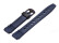 Bracelet de montre Casio pour HDD-600C, résine, bleue