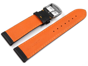 Bracelet de montre en cuir perforé two-colors...