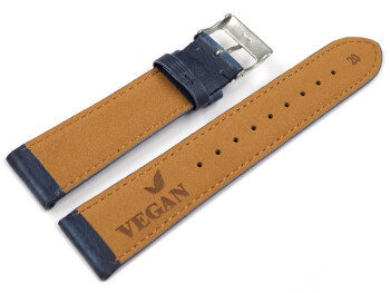 Bracelet de montre VEGAN en grain bleu...