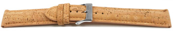Bracelet montre VEGAN rembourré en liège Nature 14mm 16mm 18mm 20mm 22mm