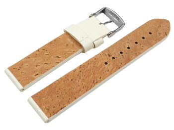 Bracelet montre végétalien en cactus blanc...