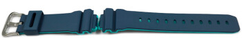 Bracelet Casio bleu marine intérieur turquoise pour DW-5600CC-2 en résine