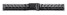 Bracelet montre métal-acier inox-massif-20mm,22mm,24mm-noir poli