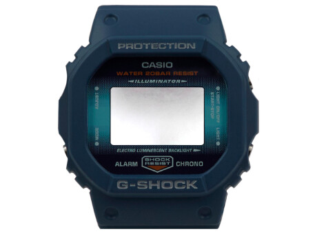 Boîtier de montre Casio G-Shock bleu marine DW-5600CC-2 avec verre minéral