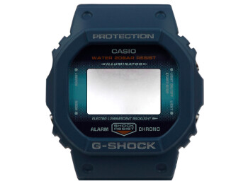 Boîtier de montre Casio G-Shock bleu marine DW-5600CC-2 avec verre minéral