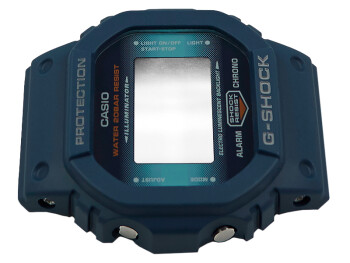 Boîtier de montre Casio G-Shock bleu marine DW-5600CC-2 avec verre minéral