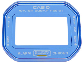 Casio verre de rechange bleu et transparent DW-5600WB-7 G-Shock verre de montre