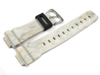 Bracelet de montre Casio Résine gris pierre DW-5600WM-5