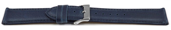 Bracelet de montre à dégagement rapide VEGAN en grain bleu légèrement rembourré 12-22 mm