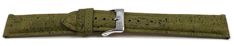 Bracelet montre à dégagement rapide VEGAN rembourré en liège Avocat 14mm 16mm 18mm 20mm 22mm