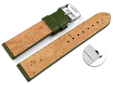 Bracelet Montre Cuir Vert – Dégagement Rapide, Qualité Supérieure, Neuf Avec étiquettes !