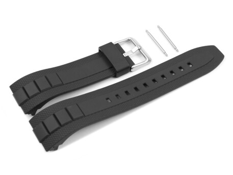 Bracelet de montre Casio pour MTF-E001, MTF-E002, résine, noire