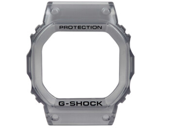 Casio G-Shock Lunette gris transparent écritures en noir DW-B5600G-1  Bezel de remplacement