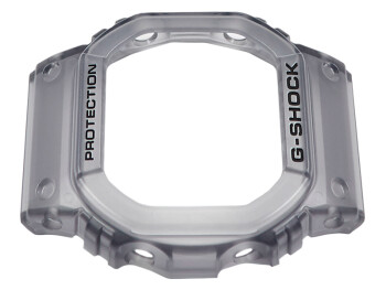 Casio G-Shock Lunette gris transparent écritures en noir DW-B5600G-1  Bezel de remplacement