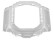 Casio G-Shock Lunette transparent écritures blanches DW-B5600G-7  Bezel de remplacement