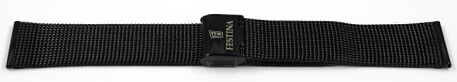 Bracelet montre homme Festina F20535 acier inoxydable gris noir Milanese