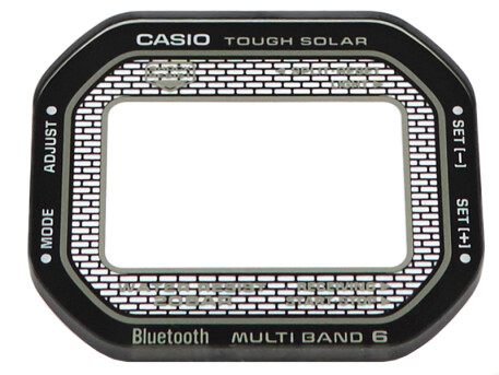 Verre de rechange Casio bordure noire GMW-B5000-1 verre...