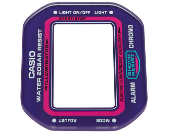 Verre de rechange Casio DW-5600TB-6 verre minéral avec bord de couleur violet