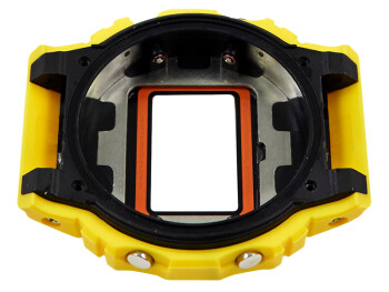 Boîtier de montre Casio G-Shock jaune DW-5600TB-1 avec verre minéral