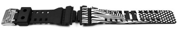 Bracelet montre Casio G-Shock x Marok GD-120LM-1A résine noire et blanche