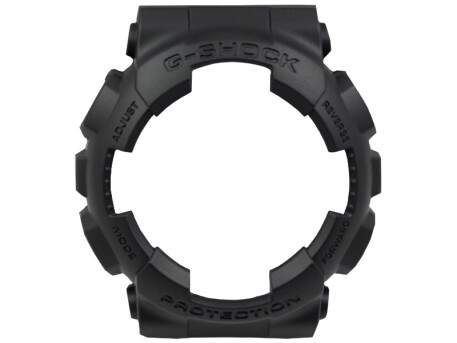 Lunette Casio ronde en r sine noire GA 100BBN 1A Bezel G Shock