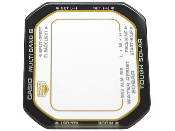 Verre minéral Casio transparent GW-M5630D-1 Verre...