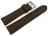 Bracelet montre cuir lisse marron foncé 18mm 20mm 22mm 24mm 26mm 28mm