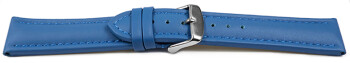 Bracelet montre cuir lisse bleu 18mm 20mm 22mm 24mm 26mm 28mm