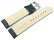 Bracelet montre cuir lisse vert foncé wN 18mm 20mm 22mm 24mm 26mm 28mm