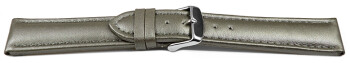 Bracelet montre cuir lisse gris foncé 18mm 20mm 22mm 24mm 26mm 28mm